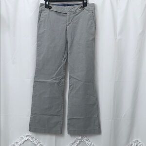 Women’s Gap Hip Slung Fit Flared Leg Gray Pants Size 4 EUC